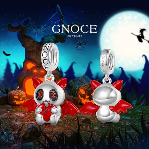 Image of GNOCE Halloween Charm Bracelet Fit Pandora Beads for Women Gift