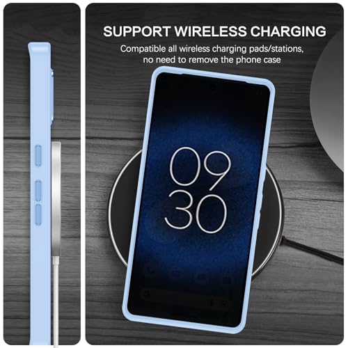 Coque Google Pixel 7 Pro Magsafe BENTOBEN antichoc bleu clair