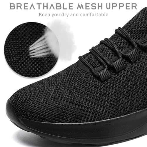 Mens Running Shoes Tennis Slip On Gym Sneakers Walking Shoes Gym Non-Slip Trail Trainers Athletic Jogging Comfortable Road Workout Breathable Fashion3