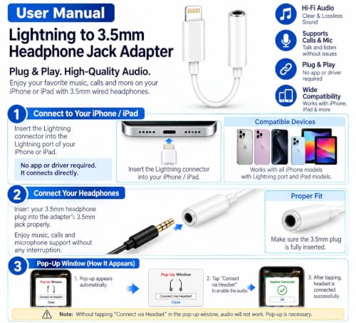 Elebase Lightning to 3.5mm Headphone Adapter - Image 4