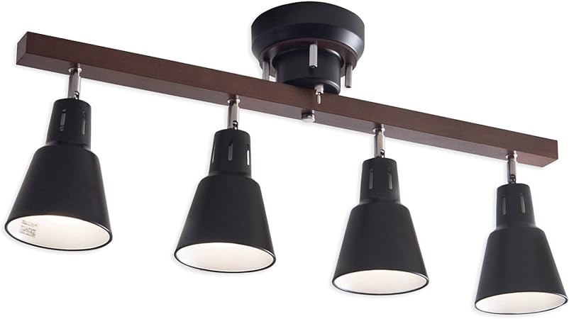 Amazon Ventota シーリングライト 4灯 Led対応 天然木 シーリング スポットライト 6畳 8畳 10畳 12畳 おしゃれ 北欧 リビング 天井 ダイニング 照明 照明器具 和室 寝室 Junobk Ventota スポットライト 通販