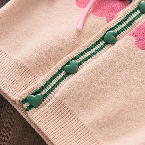 Kids Warm Sweater Toddler Girls Winter Love Prints Sweater Long Sleeve Warm Knitted Pullover Knitwear Xmas Tops4