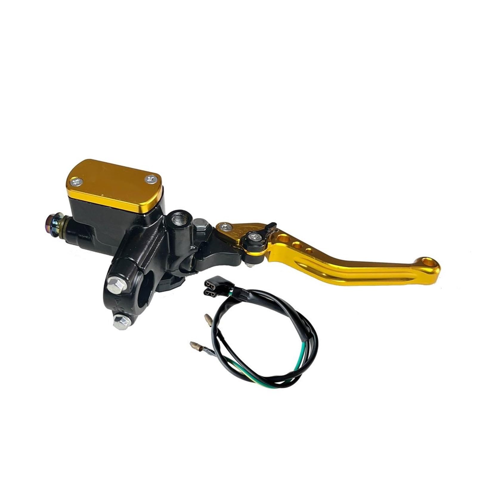 Maître-cylindre de frein droit doré 22mm pour guidon de moto