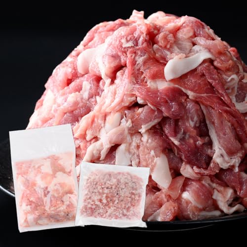 おきどき 鹿児島県産豚肉 切り落とし&ミンチセット(合計2kg) 小分け 冷凍[おきどき]A1060