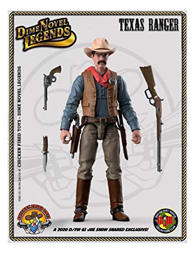 Dime Novel Legends 1/18 Scale (4" Tall) Old west Action Figure Texas Ranger (1872)