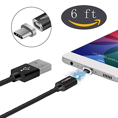 NXET Charging Cable for HUAWEI P40 Pro+/P40 Lite/P30 Pro/P20 Pro/P20 Lite/ P9 P10 Plus/Mate 30/20/10/9 Pro/Nexus 6P, 22AWG Fast USB-C USB Type-C Charger and Data Sync Lead (1.8m / Magnetic)