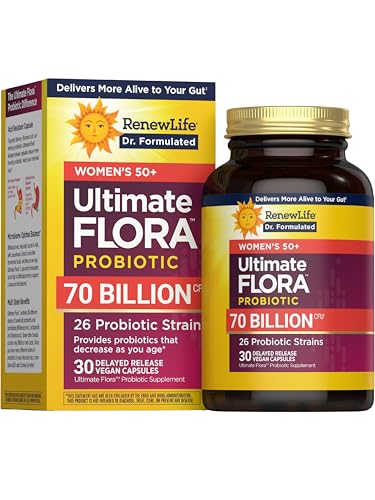 Renew Life Ultimate Flora Probiotics for Women 50+ 70 Billion CFU