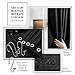 Clara Clark Bathroom Accessories Set - Bathroom Set, Bathroom Accessory Set, Shower Curtain Set, Toilet Brush, Trash Can & Soap Dispenser - Black - 20PC