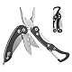 VOSSOT Multifunktionszange, 9-in-1 Mini Multitool, Geschenke für Männer Multi-Tool mit Zange Klappmesser Faltbare Mulitool Werkzeug Multifunktionale Zange mit Schere Messer Säge Flaschenöffner