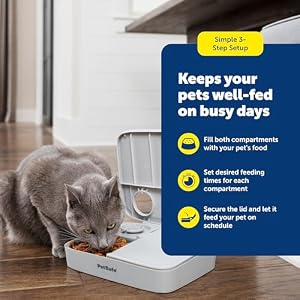 PetSafe Analog 2 Meal Pet Feeder, Dog & Cat, 3 Cup/16 oz, Tamper-Resistant — photo 5 of 6