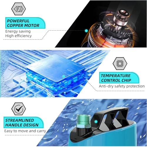 Agiiman AP01 Sump Pump - 125W 1100Gph Submersible Water Pump thumb #4