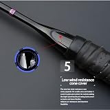MQPALZKD Full Carbon Fiber Badminton Rackets With Bags String Professional Racket Strung(A)
