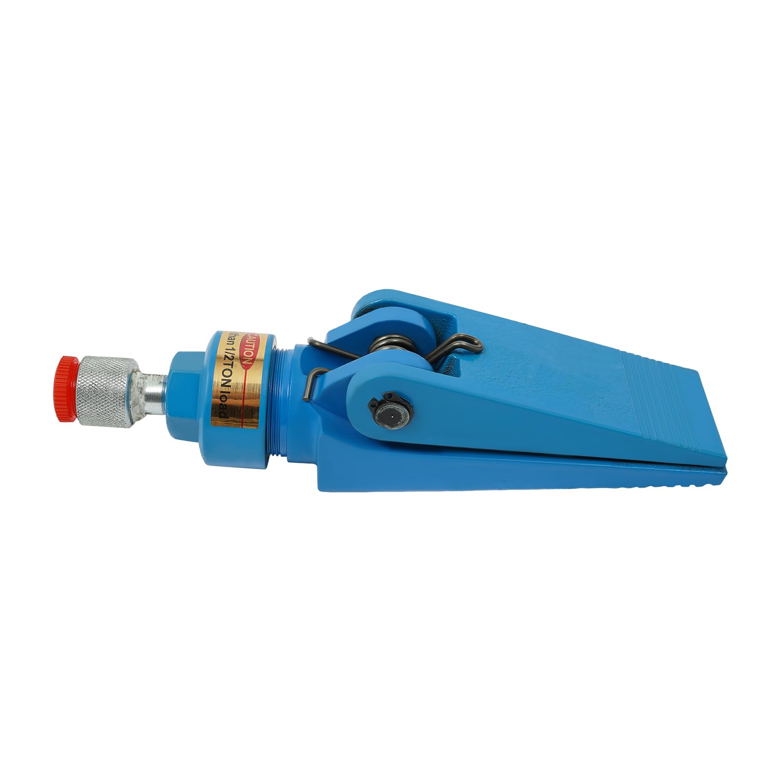 OUKANING Cric idraulico compatto 4T, per officina/garage (blu) | Sollevatore idraulico 4T, robusta struttura in acciaio, salvaspazio per aree di lavoro strette, con valigetta