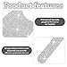 Ptwola 10 Pcs Bling Car Door Handle Protector Auto Bowl Doors Handles Anti Scratch Sticker Universal Car Protective Cover Film Pad Glitter Shiny Rhinestone Decor Accessories for Women Girls (White)