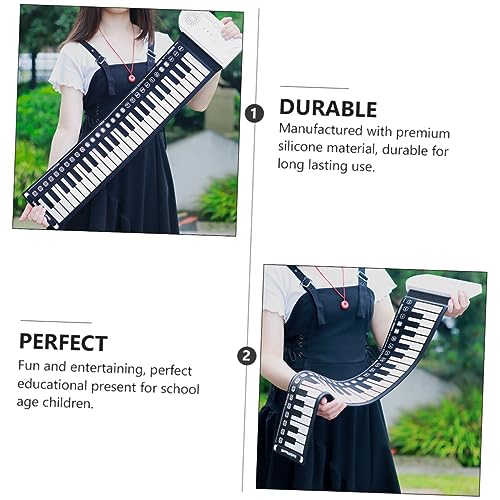 COOPHYA 49 Rouleaux Clavier Électronique Pliant Clavier Musical Piano Électronique Souple Clavier Noir Et Blanc Portable Numérique Enfant Store Silicone Respectueux De L’environnement - Les Beatles, Paul McCartney, John Lennon, RIngo Starr, George Harrison COOPHYA 49 Rouleaux Clavier Électronique Pliant Clavier Musical Piano Électronique Souple Clavier Noir Et Blanc Portable Numérique Enfant Store Silicone Respectueux De L'environnement – Image 6