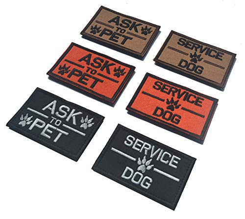 Patch de service pour chien pour éviter les distractions pendant les sorties