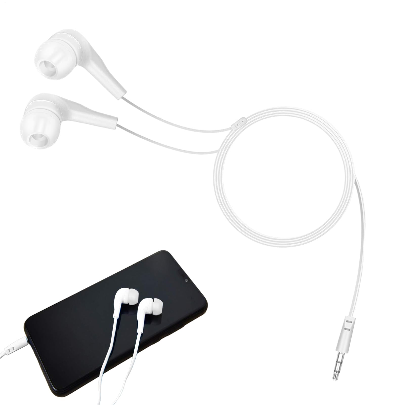 Interfaccia digitale – Cuffie plug-in per apprendimento, connettore dorato di precisione da 3,5 mm con geometria ergonomica in silicone e calibrazione audio per , tablet, computer e