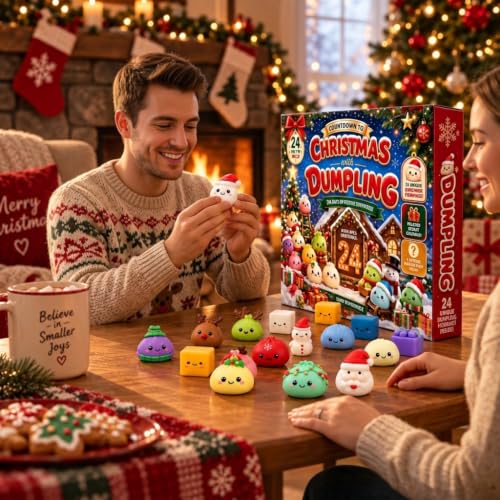Christmas Squishy Advent Calendar 24 Days 2026 Mini Toys Countdown Calendar - image 4