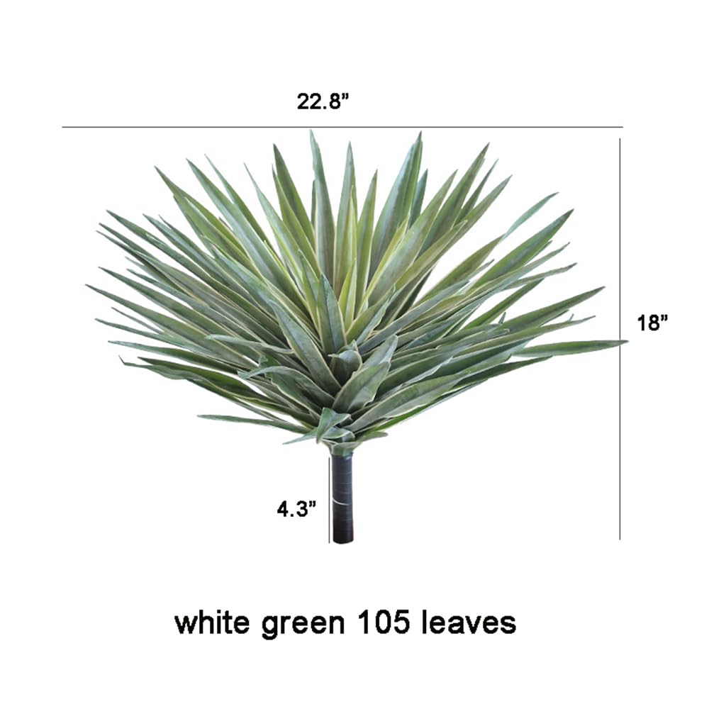 Amazon.com: Artificial Plants Fake Agave Succulent Plant Big Size Faux Agave  Angustifolia Succulents Stems for Indoor Outdoor Realistic & Natural Home  Decor Plants for Office Perfect Housewarming Gift (white, l) : Home