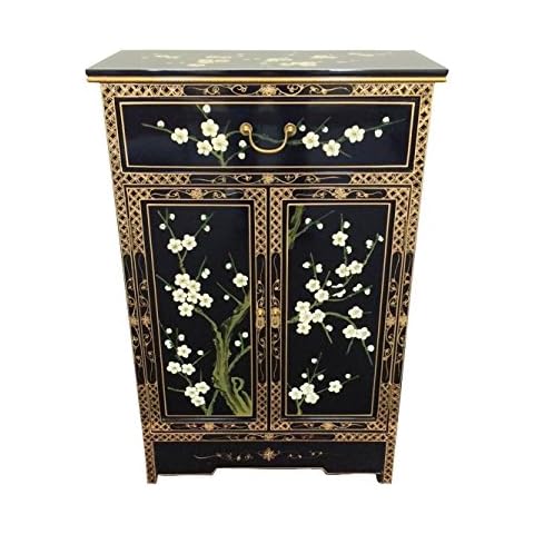 Blossom Cabinet, Oriental Chinese Furniture Cover