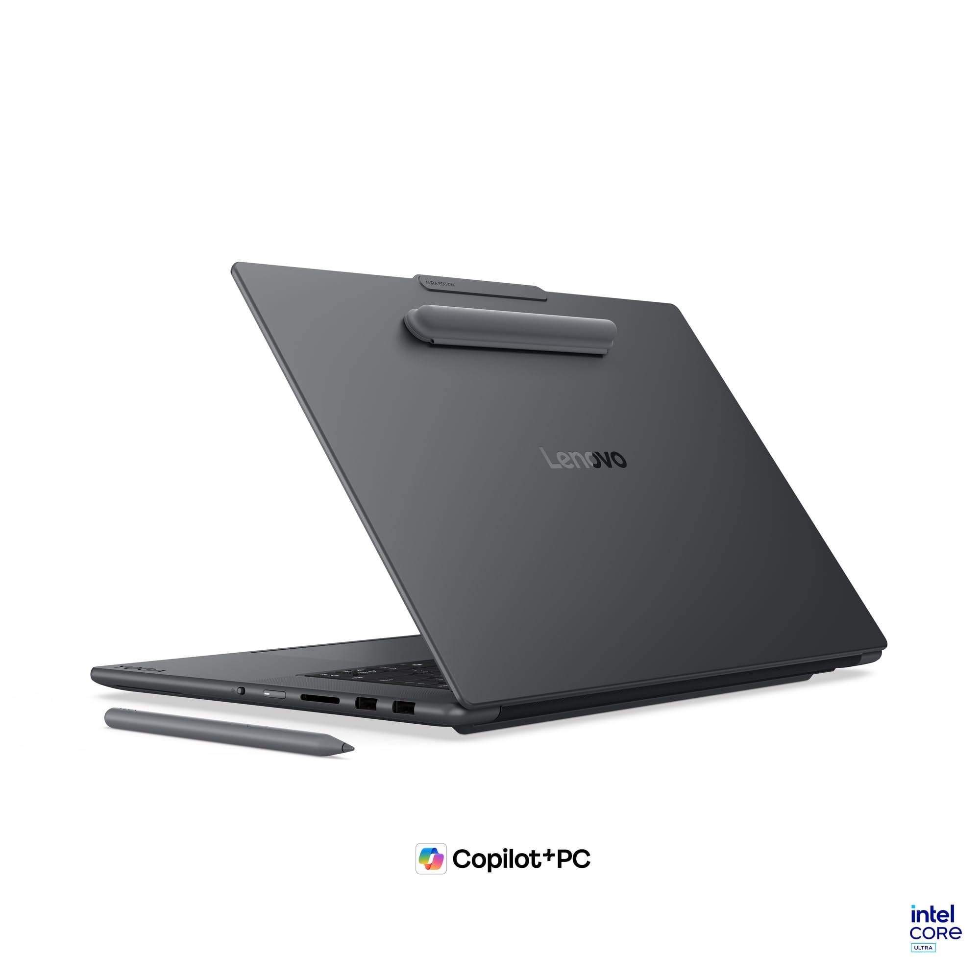 Lenovo Yoga Pro 9i Aura Edition Laptop | 16"3.2K OLED Touch Display | Intel Core Ultra 9 386H | 32GB RAM | 1TB SSD | NVIDIA GeForce RTX 5060 | Windows 11 | QWERTZ | Thunder Grau | 3 Jahre Premium Care