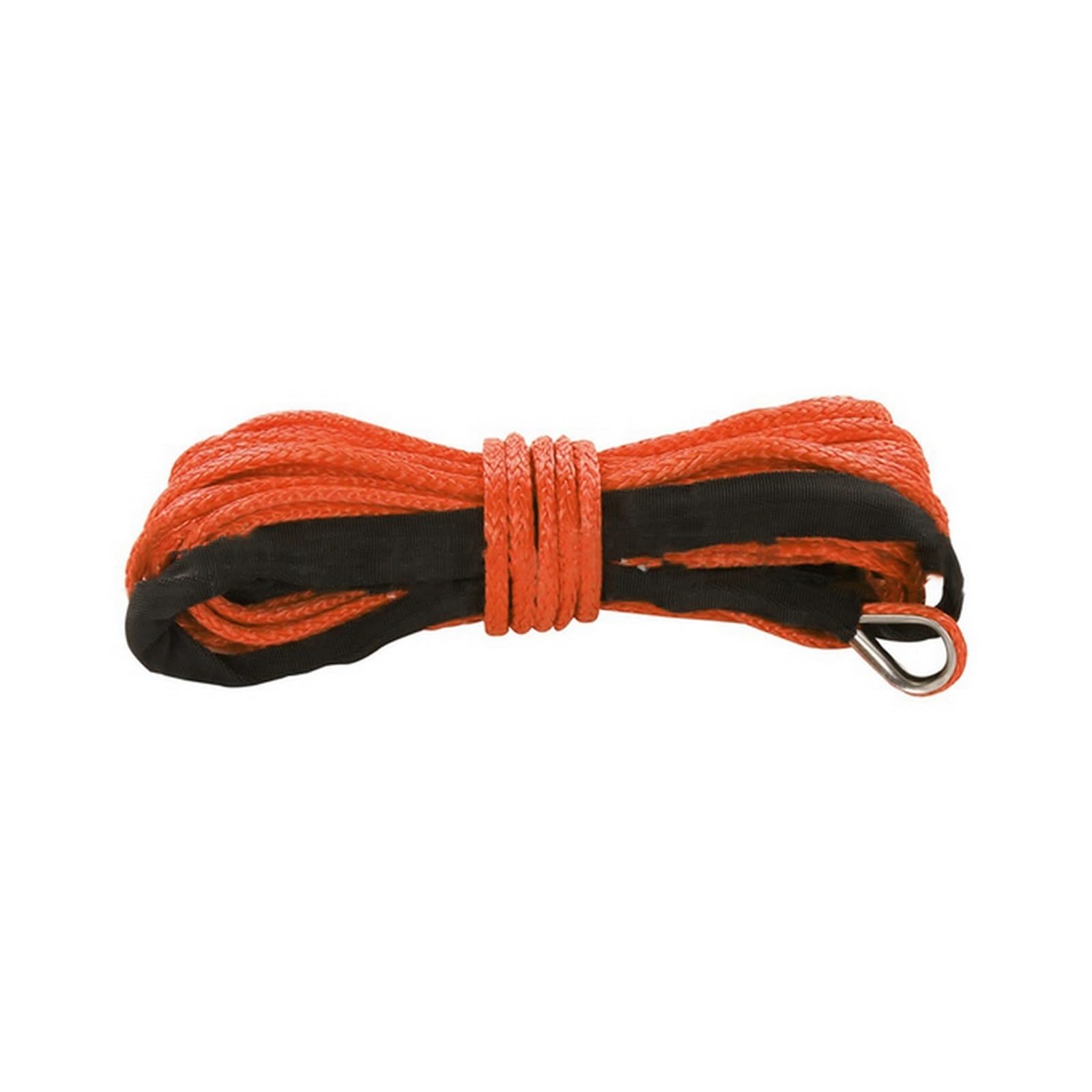 Edede Oranje Winch Rope, 15M Winch Cable Cable Towing Car Tow Strap Trailer Rope With Hook For Atv Off Road Accessories 7700Lbs 3.5T(Oranje)