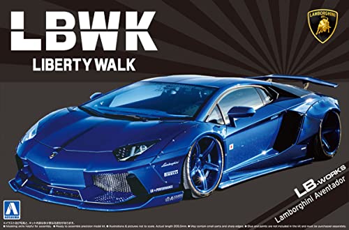 Aoshima LB Works Lamborghini Aventador Kit Modelo 1:24 miniatura 5