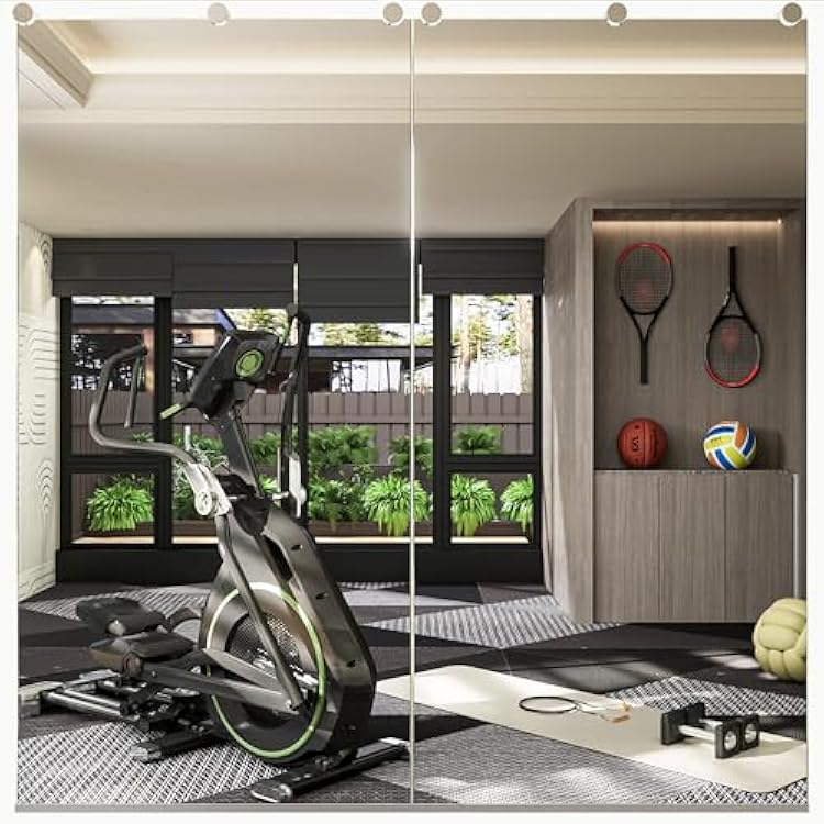 Keonjinn Home Gym Mirror, 48 x 24 x 2Pcs, Large Barbados Ubuy