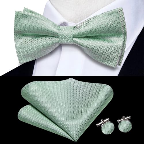 Pajarita de seda preanudada para hombre miniatura 3