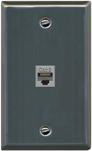 Miniatura 2 de RiteAV Placa de pared decorativa, 1 entrada, Cat6