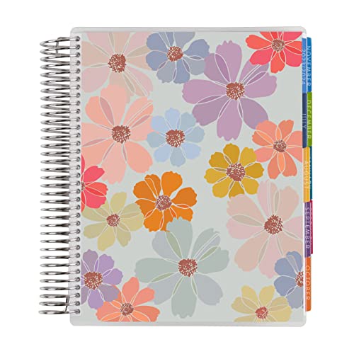 7" X 9" Platinum Spiral Coiled Life Planner (July 2023 - June 2024) - Colorful Cosmos Classic Cover + Inspire Interior Pages. Vertical Weekly & Monthly Agenda By Erin Condren #TOP1