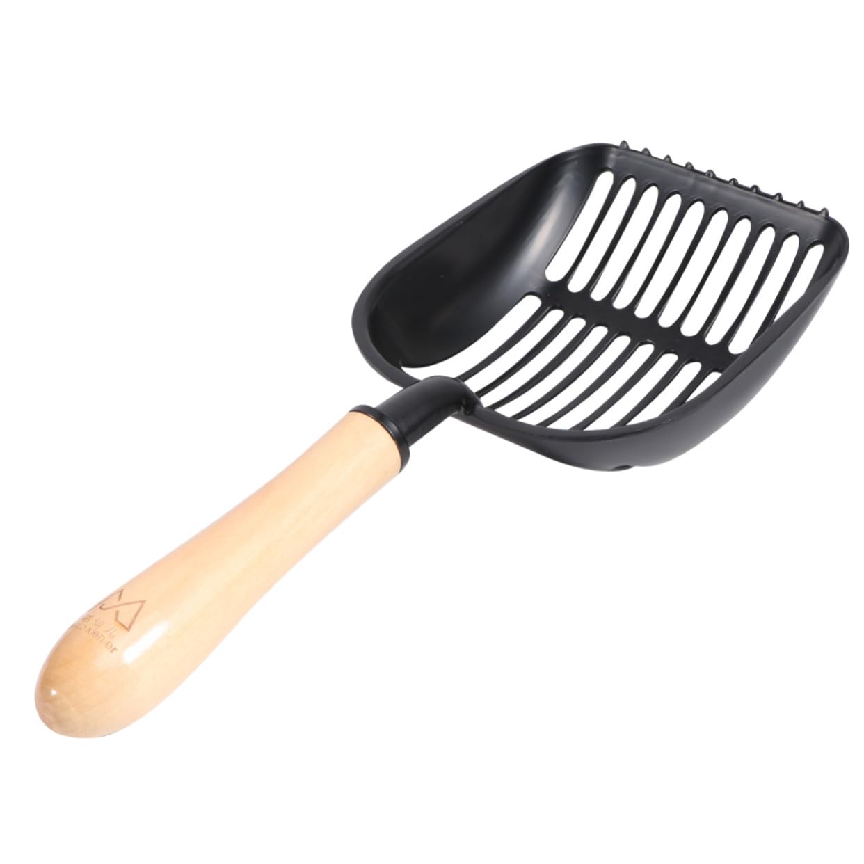 BESPORTBLE Stainless Steel Cat Litter Scoop Long Handle Pet Litter Shovel for Kitten Portable Cleaning Tool Wide Mouth for Cat Stool Removal Random Style