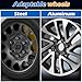 Dynofit 14X1.5 Spline Lug nuts Compatible with Chevy GMC Silverado Sierra 1500, 24pcs Aftermarket Wheel Lug Nuts Set for Fo-rd F150 2015-2024, Black Truck Nuts Sets Include 1 Socket Key for Fuel Wheel