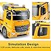 DOUBLE E Benz Licensed Remote Control Mixer Truck Electric 360 Degree Stirring Construction Vehicles with Working Sounds and Lights Rechargeable Cement Truck Toys Gift for Kids