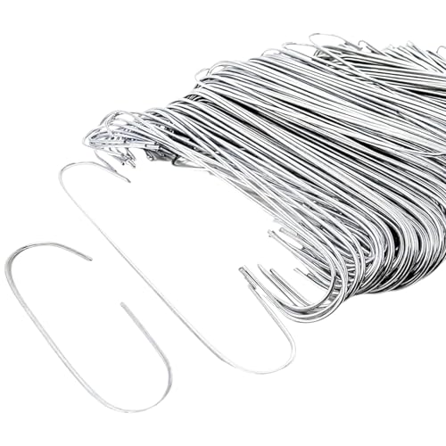 - 300 Silver Bauble Hooks for Christmas Tree Decorations - Perfect for Hanging Baubles and Ornaments