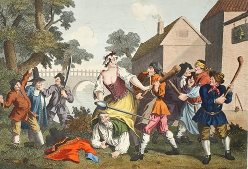 Tableaux Graffiti Art Mural Le Chevalier de William Hogarth Impression Moderne 60x90cm