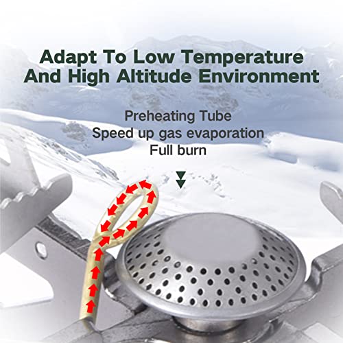 Lightning Double Head Stove Small Foldable Portable Outdoor Camping Furnace Fire Switch Free Adjustable Control Cookware BRS-32(No Ignition) - Image 5