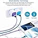 AndHot 2Pack 2.1A Dual Port USB Wall Charger Adapter + 2Pack 6ft Braided Micro USB Cable, 4 in 1 Android Charger Kit Compatible with Samsung Galaxy S7 S6 Edge J8 J7 J3, LG, Moto G5 Plus, Kindle fire