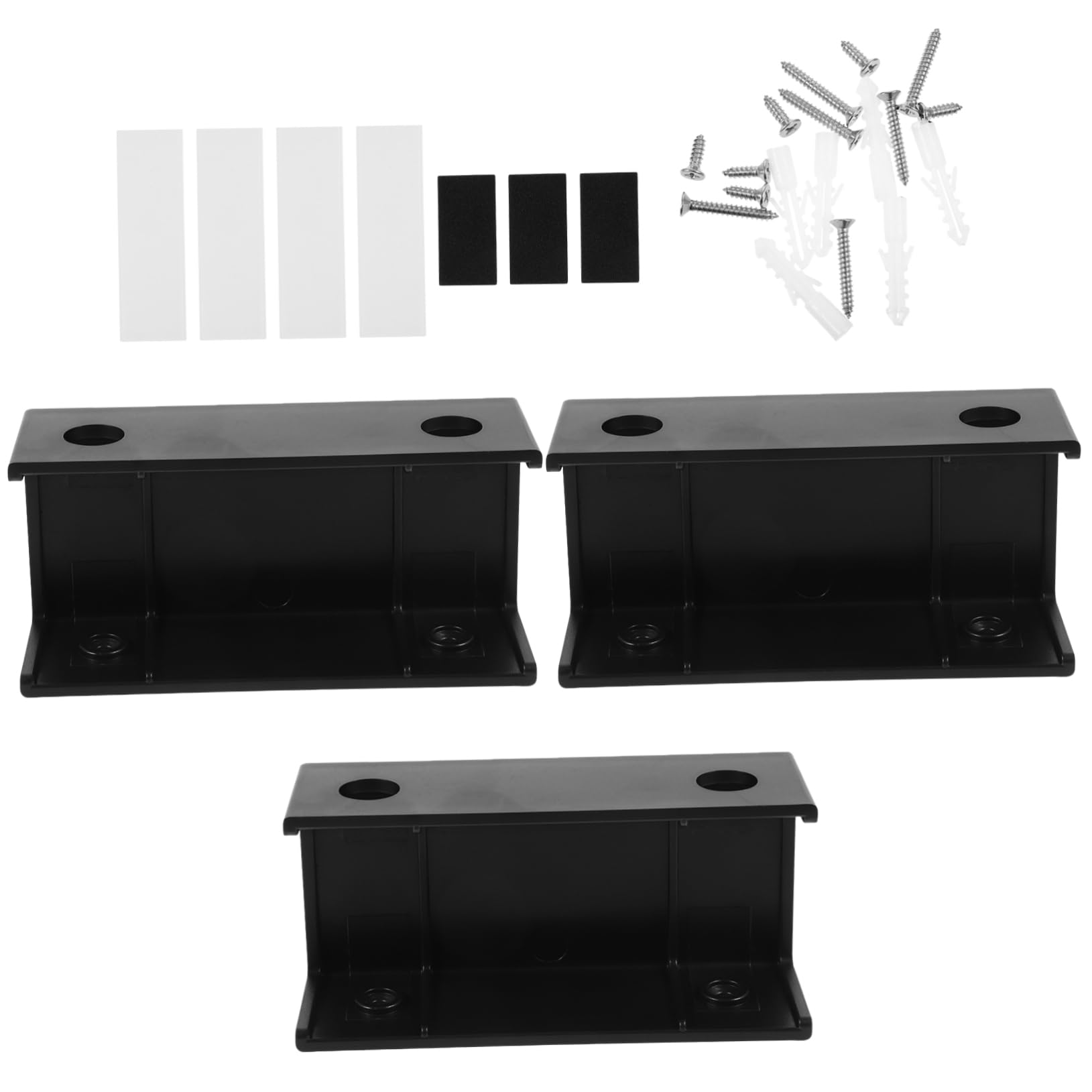 LALAFINA 1set Under Desk Laptop Mount Bracket Holder for Keyboard and Tablet Storage Space-Saving Design Easy Installation Material