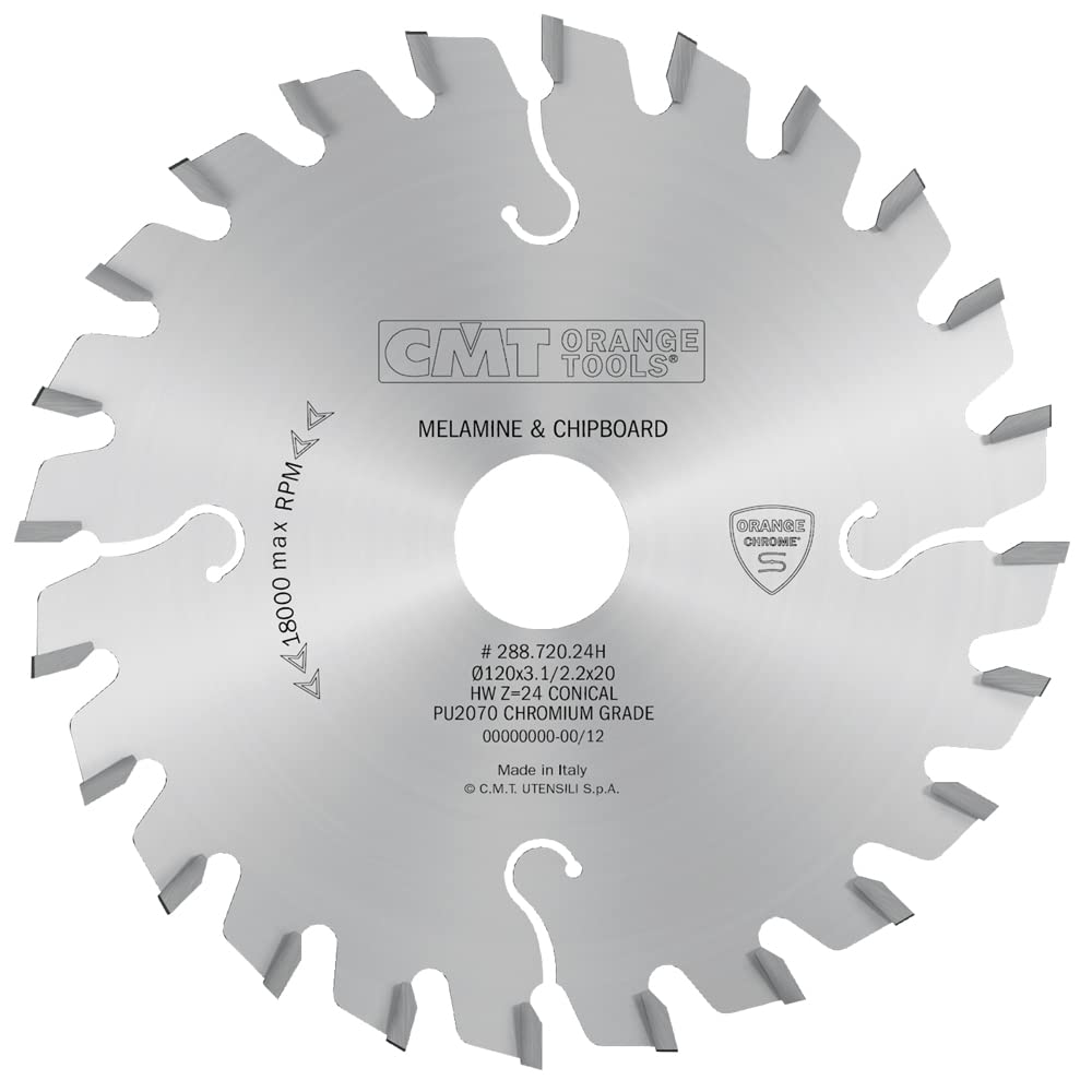 CMT 288.720.24H - Sierra incisora conica de cromo hw 120x3,1-4.3/2.2x20 z24
