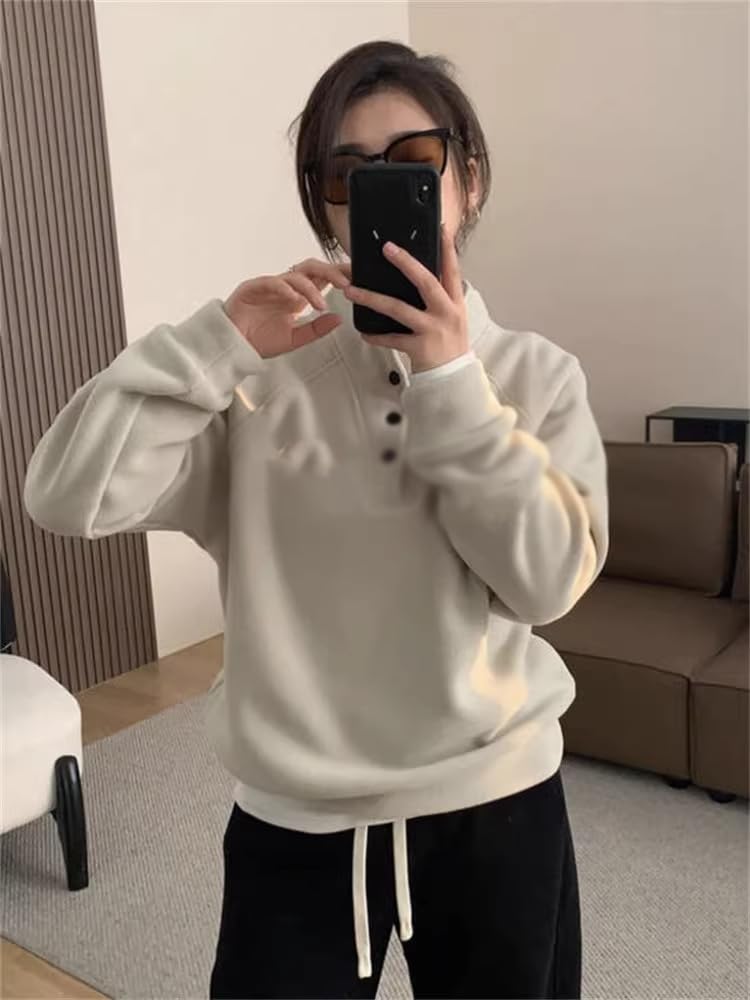 Sudadera para Mujer, Manga Raglán, con Capucha, Forrada de Felpa