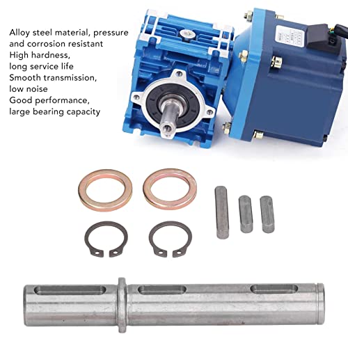 Image of Alloy Steel Output Single Shaft, 18mm Diameter, 128mm Length with Smooth, Low Noise for Reducer NMRV040 RV040 Nema34 Stepper Motor