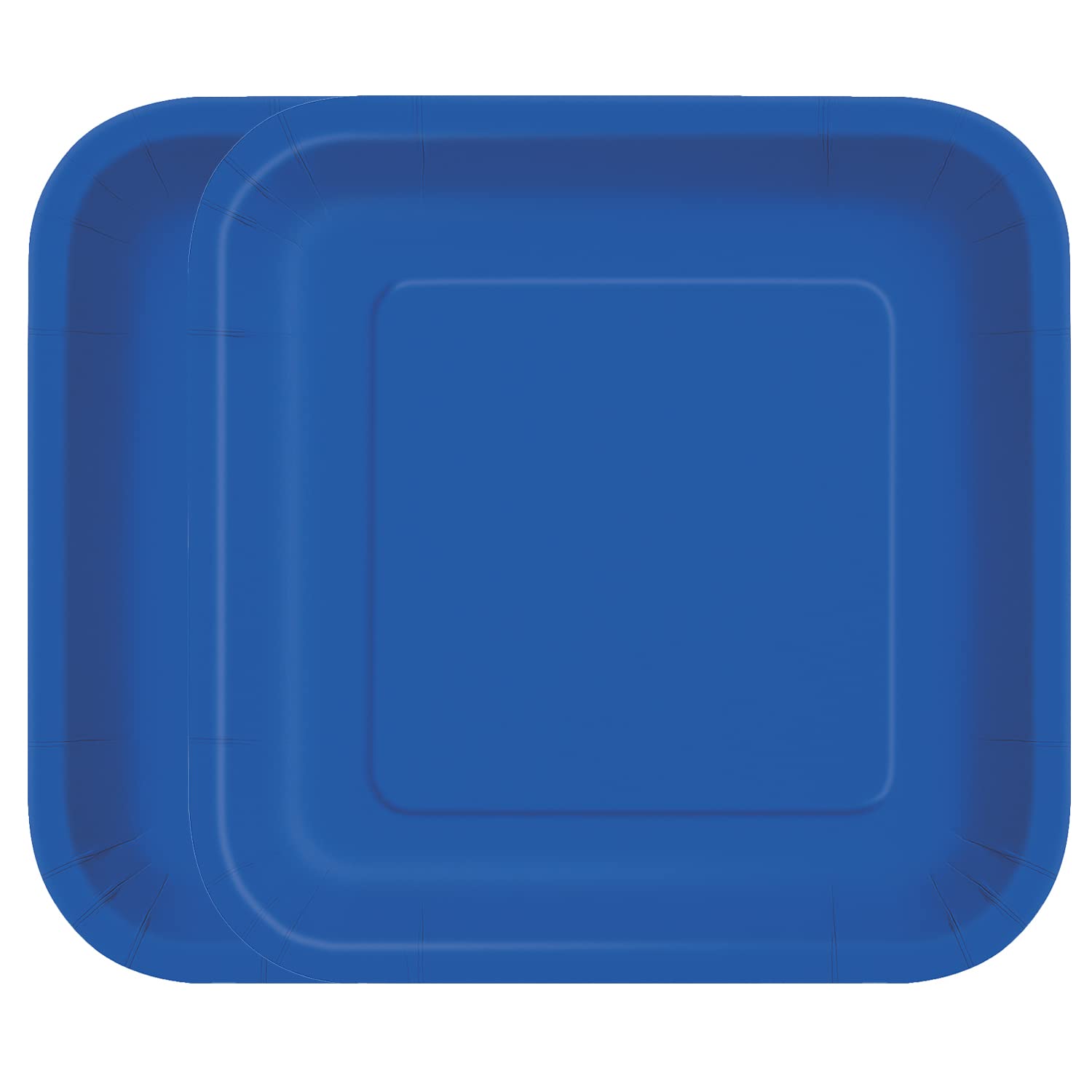 WedDecor Terrific Teal 23cm Disposable Paper Square Dessert Plates 14 Pack — image 1