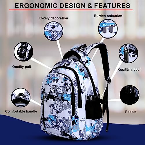 Image of Tinytot 30Litre School Bag Water-Resistant Laptop& Travel Backpack - Unisex Large 19 Inches Multipurpose Travel Backpack for Boys & Girls, Men & Women- Ideal for College and School and office Use