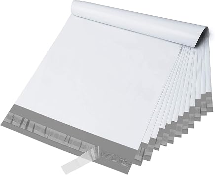 Switory Parcel Bags Postage Bags,for Posting Clothes Poly Postal Bags Self Seal Mailing Bag for Clothes Envelopes Postage Bag for Packaging, 25Pcs - White 10X13Inch