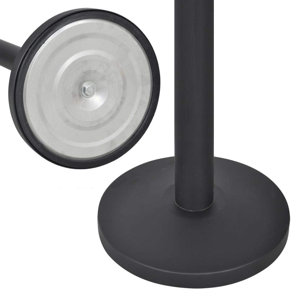 Yaheetech 4 Poteaux de Guidage Rétractables 2M, Base Lourde pour Stabilité | Barrières de Balisage, Idéal pour Contrôle de Foules Files d'Attenteen en Hôtel, Événement, Salon, École, Exposition, Noir