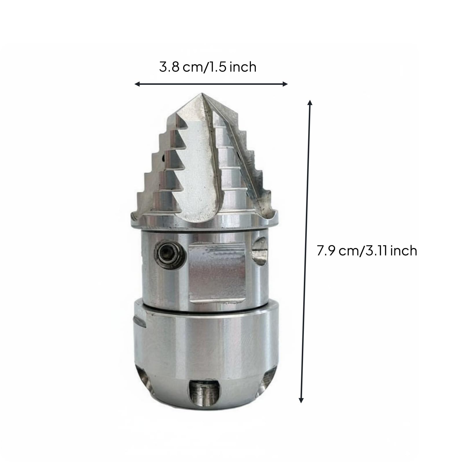 Buse Rotative Haute Pression Anti Buse de Débouchage Haute Pression Embout de Débouchage Inox, 3/8, 40L/Min