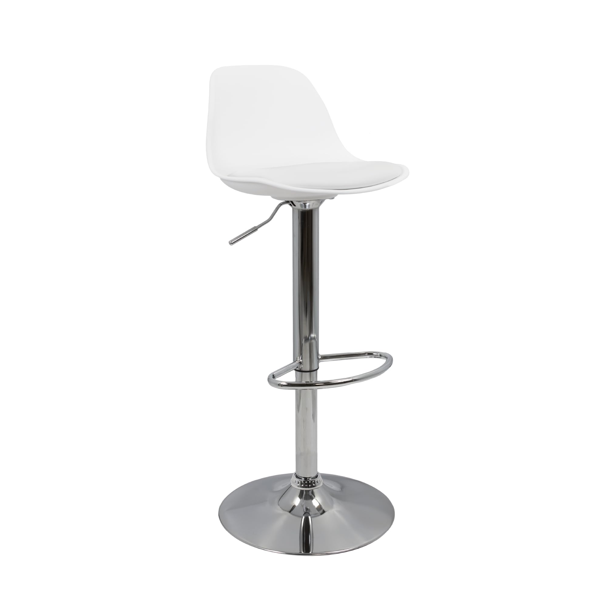 Vaukura Tulip High Stool – Modern Stool (White)
