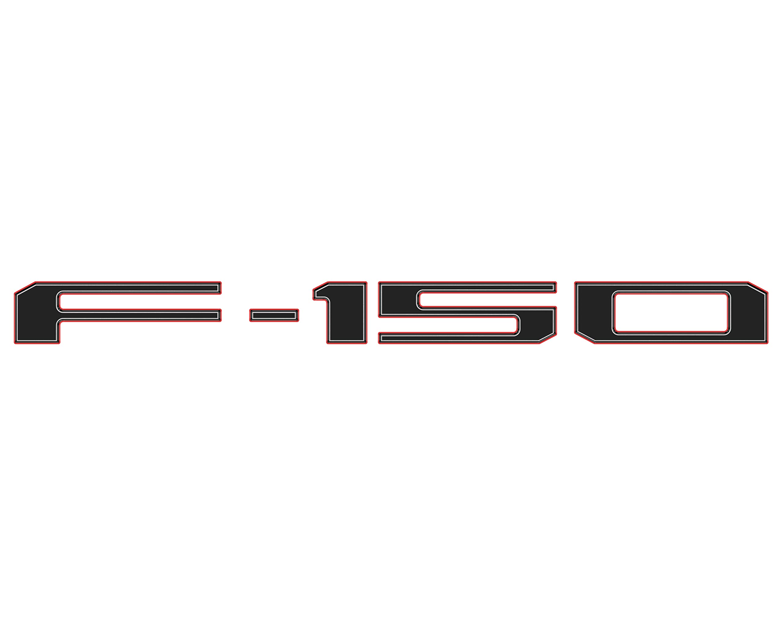 F-150 Tailgate Emblem Letter Inserts - Compatible with 2021-2026 F-150