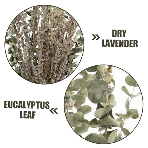 Set de hojas secas de eucalipto y tallos de lavanda miniatura 4